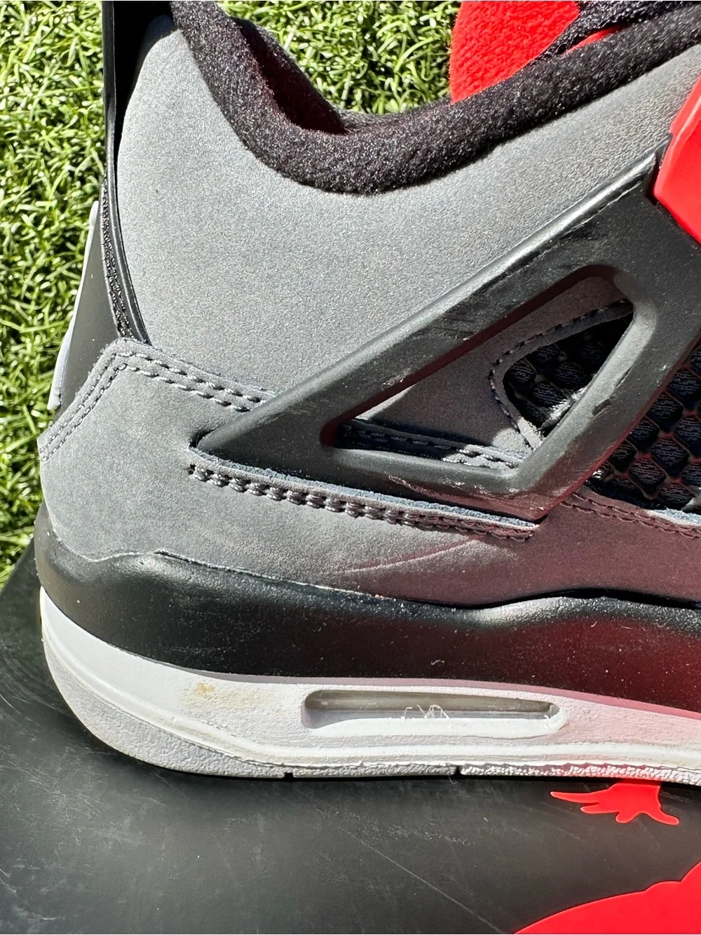 Air Jordan 4 Retro (GS) Box Label - Dark Grey/Infrared 23/Black size 6.5Y